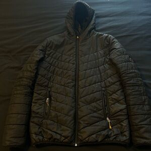 Men's Black Quilted Jacket